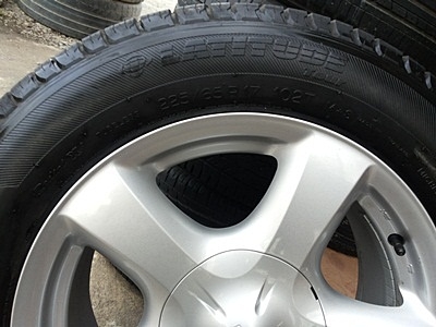 ขายล้อแม็กISUZU All New ขอบ17ยาง225/65/17 ปี13 4 ล้อ