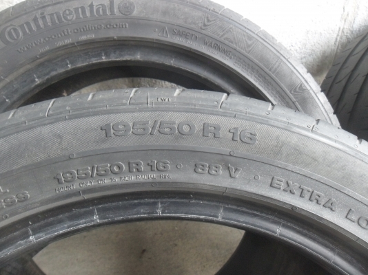 ยาง Continental 195/50R16ปี11 สวยๆ 4 เส้น ราคา 2200 บาท ยาง Continental 195/50R16ปี11 สวยๆ 4 เส้น ราคา 2200 บาท