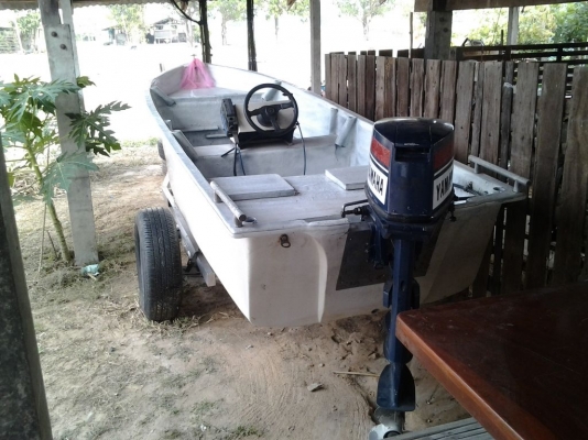 เรือไฟเบอร์ 14 ฟุต yamaha 25 hp