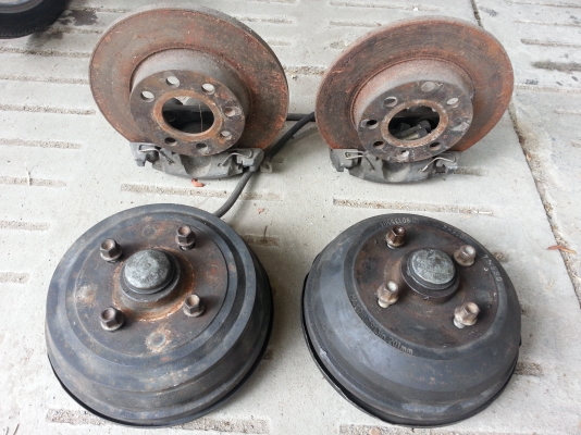 เบรคเดิมopel consa 1.4หน้าหลัง