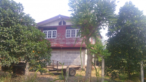 ขายบ้านไม้2ชั้นพร้อมที่