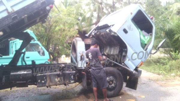 รถบรรทุก 6 ล้อ ดัมพ์ ISUZU NPR 120 แรงม้า(มาชมรถดูสภาพก่อนและสามารถต่อรองราคาได้อีก ที่ศูนย์พักรถ truck2hand จังหวัดสระบุรี)