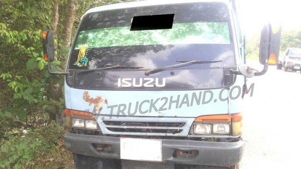 รถบรรทุก 6 ล้อ ดัมพ์ ISUZU NPR 120 แรงม้า(มาชมรถดูสภาพก่อนและสามารถต่อรองราคาได้อีก ที่ศูนย์พักรถ truck2hand จังหวัดสระบุรี)