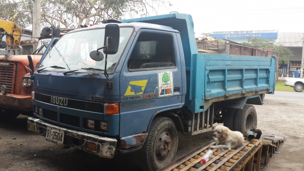 รถหกล้อดั้ม  NPR  110 ฝาดำ  เครื่องดี คันชีสวย เอกสารพร้อมโอน