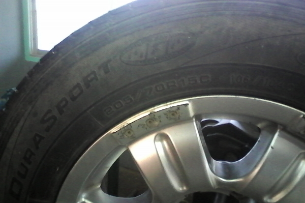 ล้อ Lenso ขอบ 15 6รู 139 พร้อมยาง สภาพดี