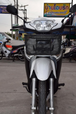 ฮอนด้า เวฟ 125s ไฟเลี้ยวข้าง สีขาว-ดำ ปี 50 สภาพสวย เดิม ๆ