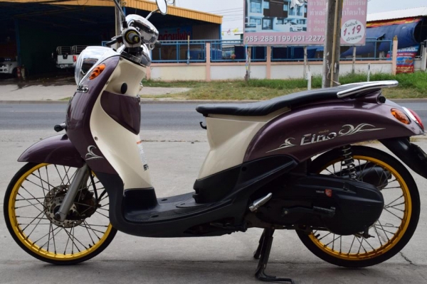 ยามาฮ่า ฟีโน่ สีน้ำตาล-ขาว ปี 53 สภาพเครื่องดีเดิม ๆ