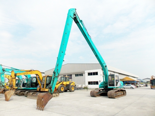 ขายด่วน รถขุด KOBELCO บูมยาวมาก 18 เมตร มือ 2 นำเข้าเองจากญี่ปุ่น