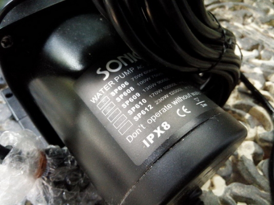 ปั๊มน้ำ Sonic SP606  น้ำสูงประมาณ 3 เมตร