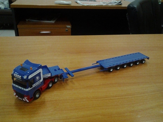 โมเดลรถเครนและรถพ่วงหลายแบบ