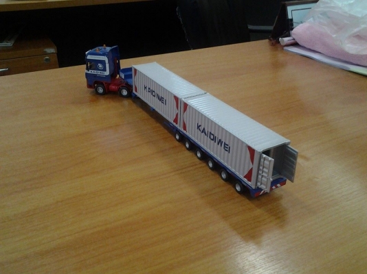 โมเดลรถเครนและรถพ่วงหลายแบบ