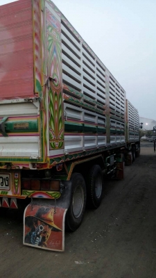 ขายดาวน์รถพ่วง 22 ล้อ 2 เพลา กระบะเหล็กคอกเกษตรดั้ม ISUZU 360  ปี.56 รถสวยวิ้งน้อย ยาง.90\% แม่.ลูก ราคา.1200000 ต่อรอง