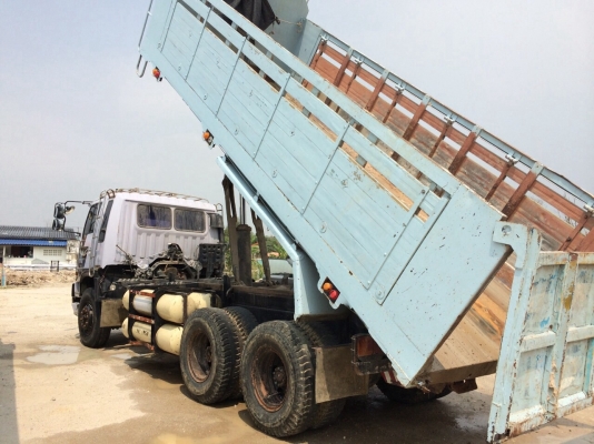 ขายสิบล้อพ่วงดั้มHINO FM3Mเครื่องP11ติดก๊าซNgvเกียร์อินตั้น