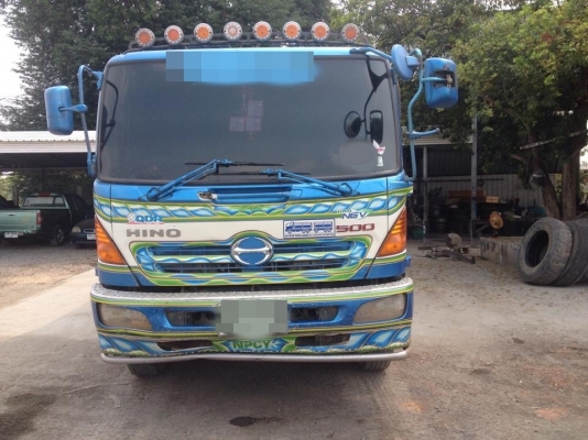 ขายรถสิบล้อ HIno MEGa FM1J 260แรง ปี 54 NGV โรงงานพ่วงแม่ลูกดั้มมิเนียมลูก3คานแท้