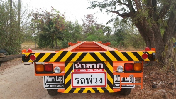 รถเทรลเลอร์ นำลาภ มงคลสยาม หางก้างปลา 40 ฟุต 2 เพลานำลาภ ใหม่