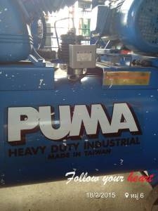 ปั้มลมพูมา 3  หัว ขนาด 5  แรง