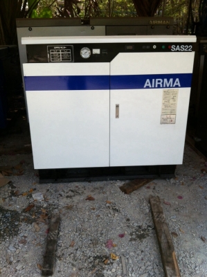 ปั๊มลมสกรูAIRMAN SAS22 30Hp เก่าญี่ปุ่น 0833554933