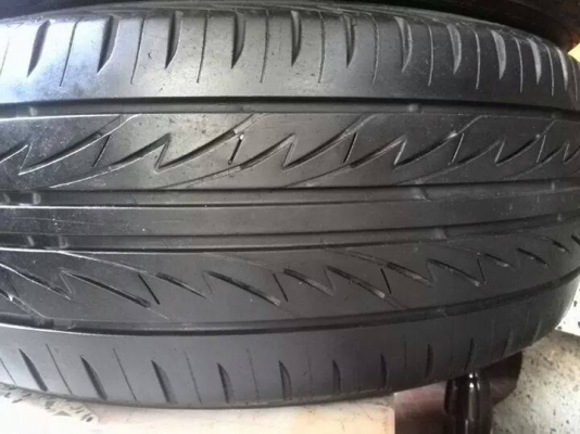 ขายยาง BRIDGESTONE MY02 195-50-16 ปลายปี12 ดอกสวย เนื้อนิ่ม พร้อมใส่ถ่วง ชุดละ 3,800 บาท