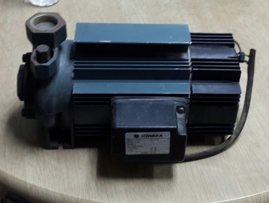 ขายปั้มน้ำเก่าเก็บของอิตาลี LOWARA รอบจัด 5,500 รอบ/นาที  Body อลูมิเนียม