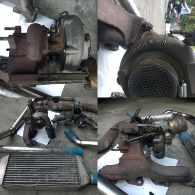 ชุดเทอร์โบ+อินเตอร์ 2L เขาควายท่อต่างๆครบชุด/ท่อ ทั้งเส้น NP300 Navara