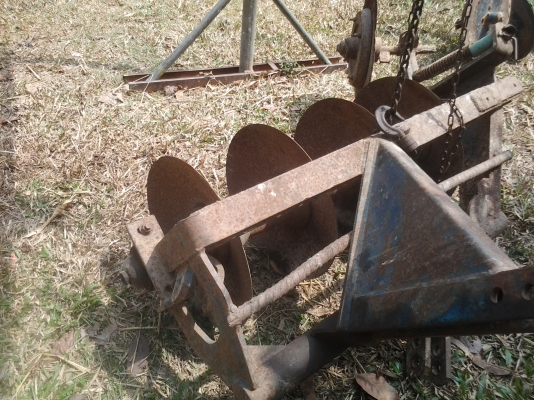 ขายตามสภาพพานพรวน4ใบ16นิ้วติดกับรถไถ22แรงคูโบต้า