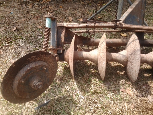 ขายตามสภาพพานพรวน4ใบ16นิ้วติดกับรถไถ22แรงคูโบต้า