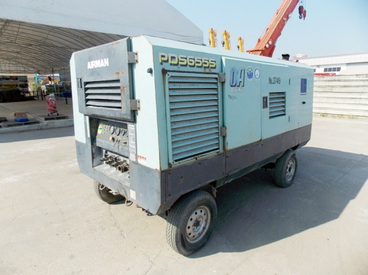 ขายเครื่องลม AIRMAN ขนาด 655 cfm มือ 2 นำเข้าจากญี่ปุ่น