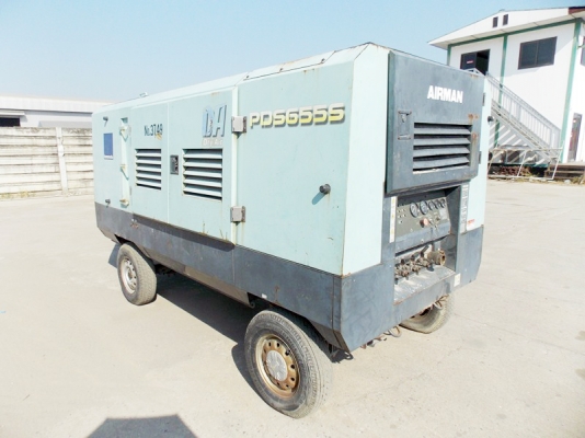 ขายเครื่องลม AIRMAN ขนาด 655 cfm มือ 2 นำเข้าจากญี่ปุ่น