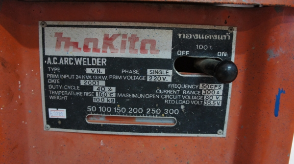 ตู้เชื่อม Makita 300A Coilทองแดงแท้