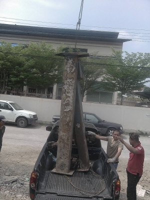 ส่วนอันนี้ ส่งลูกค้าสุรินทร์นะครับ - ฮ้อย ลิฟต์ยกรถ เก่าญี่ปุ่น