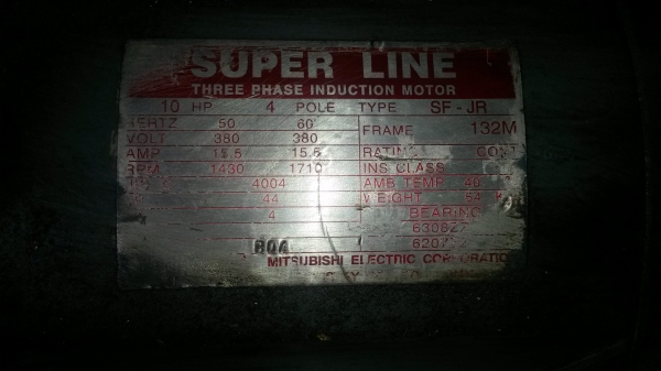 ขายมอเตอร์10 แรงมิตรซูบิชิ3สาย พร้อมปั๊มไฮโดลิคตัวใหญ่ สภาพสวยมากครับมี 6 ชุด ขายชุดล่ะ 18000 บาท