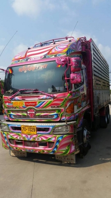 HINO FM2P 380 แรง เบรคแห้งตัวใหม่ ดั๊มพ์แม่ลูก กระบะพืชไร่ ลูก 3 เพลา