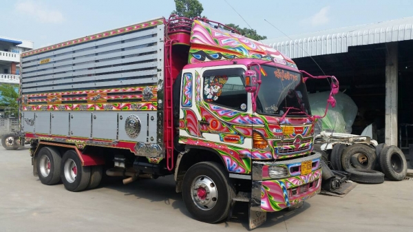 HINO FM2P 380 แรง เบรคแห้งตัวใหม่ ดั๊มพ์แม่ลูก กระบะพืชไร่ ลูก 3 เพลา