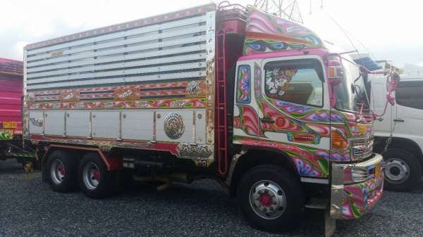 HINO FM2P 380 แรง เบรคแห้งตัวใหม่ ดั๊มพ์แม่ลูก กระบะพืชไร่ ลูก 3 เพลา