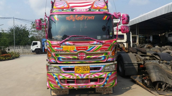 HINO FM2P 380 แรง เบรคแห้งตัวใหม่ ดั๊มพ์แม่ลูก กระบะพืชไร่ ลูก 3 เพลา