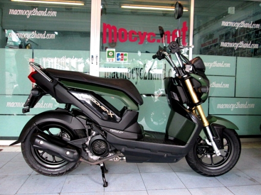 ZOOMER ตัวท็อป combibrake สีเขียวดำ รถเดือน กรกฏาคม ปี 57 ไมล์ 6 พันโล ของแถม 3 รายการ 41900