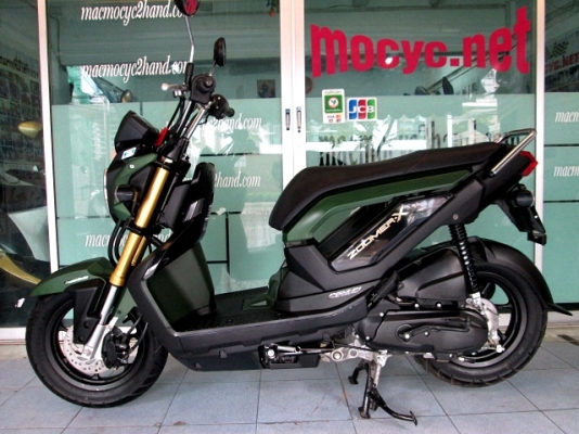ZOOMER ตัวท็อป combibrake สีเขียวดำ รถเดือน กรกฏาคม ปี 57 ไมล์ 6 พันโล ของแถม 3 รายการ 41900