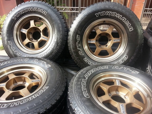 ขายล้อ 6 รู TE 37 ขอบ 16 พร้อมยาง AT ขายล้อ 6 รู TE 37 ขอบ 16 พร้อมยาง AT