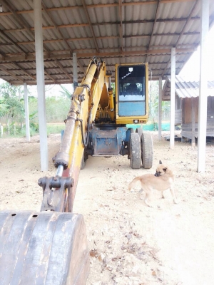 รถแบคโฮ ล้อยาง PC - 100  รุ่น 3.  สนใจติดต่อ  081 - 6079515