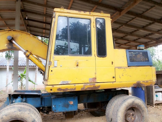 รถแบคโฮ ล้อยาง PC - 100  รุ่น 3.  สนใจติดต่อ  081 - 6079515