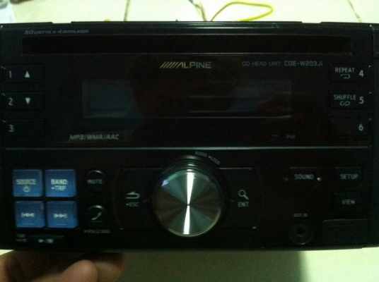 Alpine CDE-W203Ji Mp3 CD Ipod Aux สภาพสวยมาก มือ2 ญี่ปุ่น
