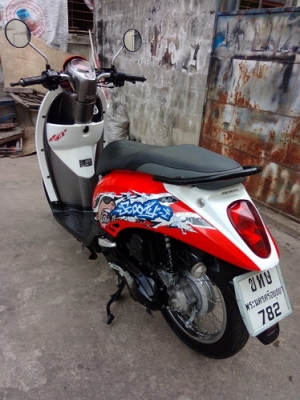 Honda Scoopy-i สีแดง-ดำ ลายแอคทีฟบอย สวยๆประหยัดน้ำมัน ราคาถูก ตจว ส่งได้ครับ