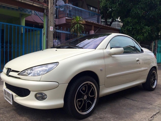 PEUGEOT206 เปิดประทุนไฟฟ้าภายใน15วินาที ที่ปัดน้ำฝนและไฟหน้าAUTO ปี03