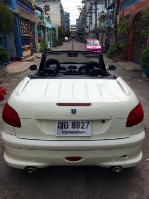 PEUGEOT206 เปิดประทุนไฟฟ้าภายใน15วินาที ที่ปัดน้ำฝนและไฟหน้าAUTO ปี03