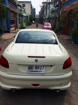 PEUGEOT206 เปิดประทุนไฟฟ้าภายใน15วินาที ที่ปัดน้ำฝนและไฟหน้าAUTO ปี03