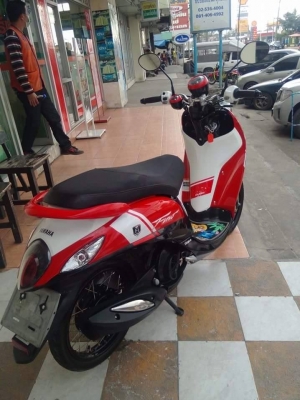 Yamaha Fino FI ปี 2557 ลาย Sport รถสวยมากๆ สวยสดใส รุ่นใหม่ล่าสุด