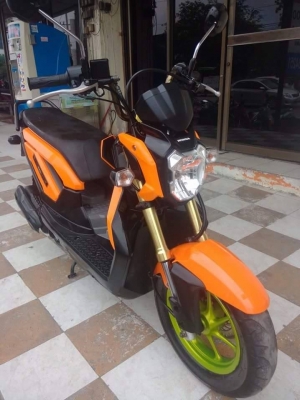 Honda Zoomer X ปี 2556 รุ่นใหม่ล่าสุด สีส้ม เทรนสีใหม่ รถอย่างสวย ประหยัดน้ำมัน