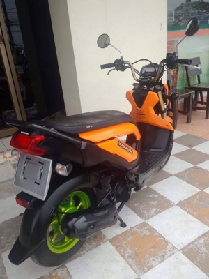 Honda Zoomer X ปี 2556 รุ่นใหม่ล่าสุด สีส้ม เทรนสีใหม่ รถอย่างสวย ประหยัดน้ำมัน
