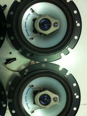 ชุดลำโพง 3 ทางหน้า หลัง 4ดอก ADD ZEST SRT-163Y/SRT-163  สภาพสวย มือ2 ญี่ปุ่น