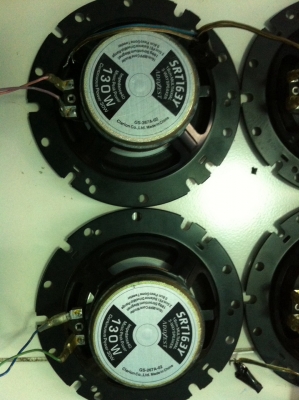 ชุดลำโพง 3 ทางหน้า หลัง 4ดอก ADD ZEST SRT-163Y/SRT-163  สภาพสวย มือ2 ญี่ปุ่น